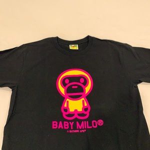 Bathing Ape Baby Milo Black Tee